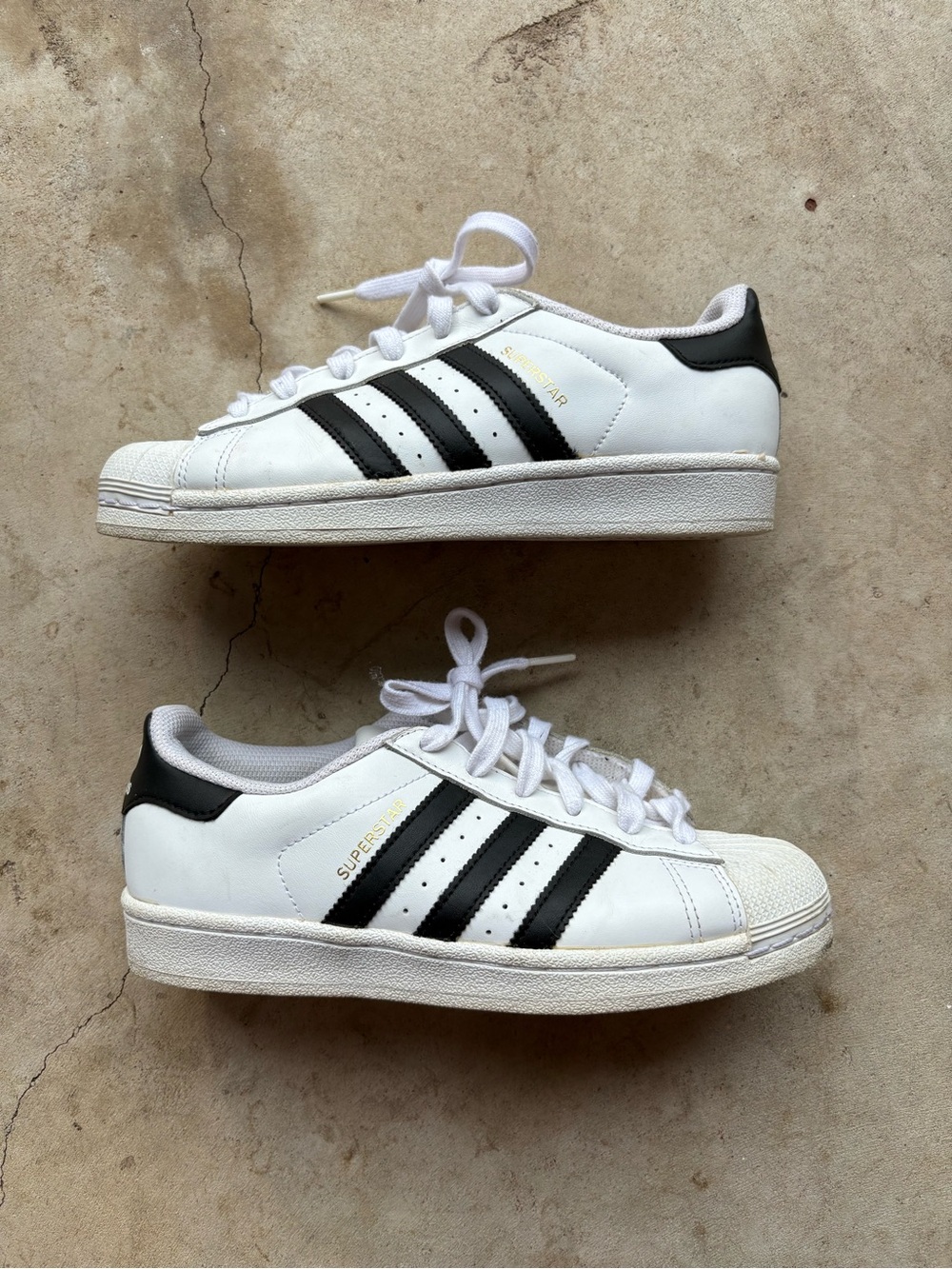 Adidas Superstar white sneakers